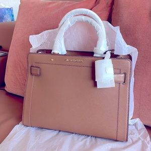 New Michael Kors Rayne Medium saffiano leather Satchel
